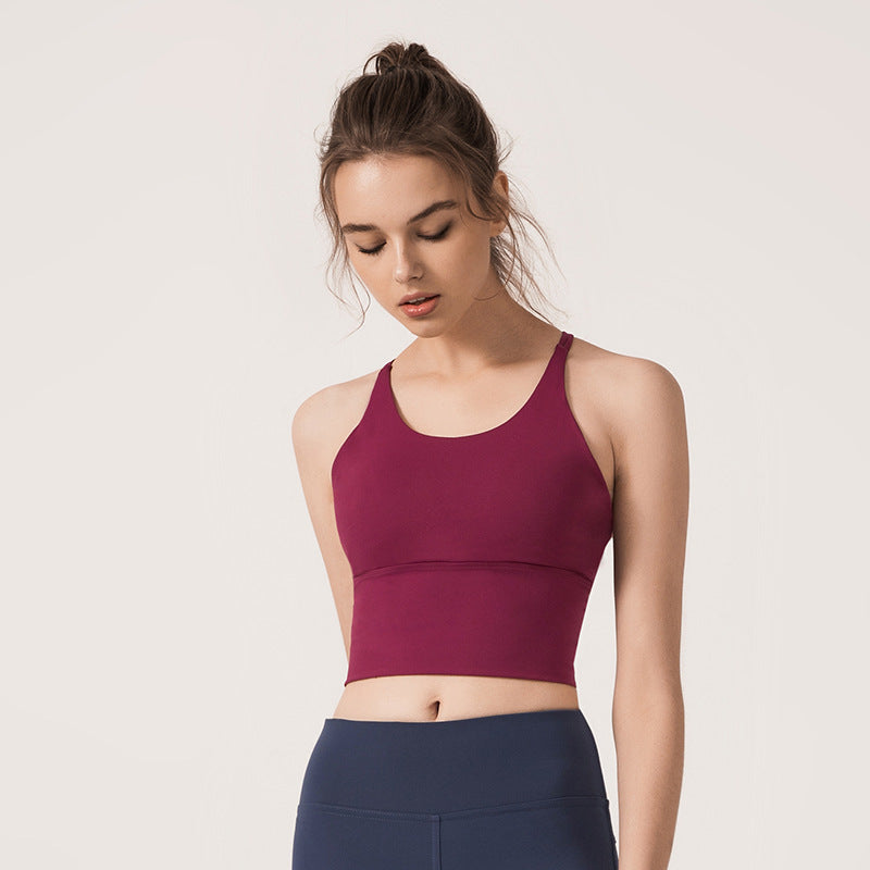 Shockproof Running Push up Sports Bra Women Workout Beauty Back Quick-Drying Yoga Vest Sports Bra