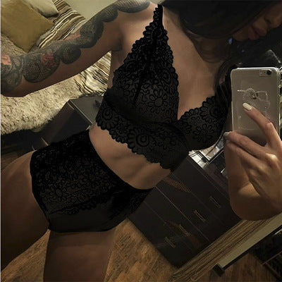 Women Sexy Style Sexy Underwear Nightdress Split Lace Chest Wrap Pajamas