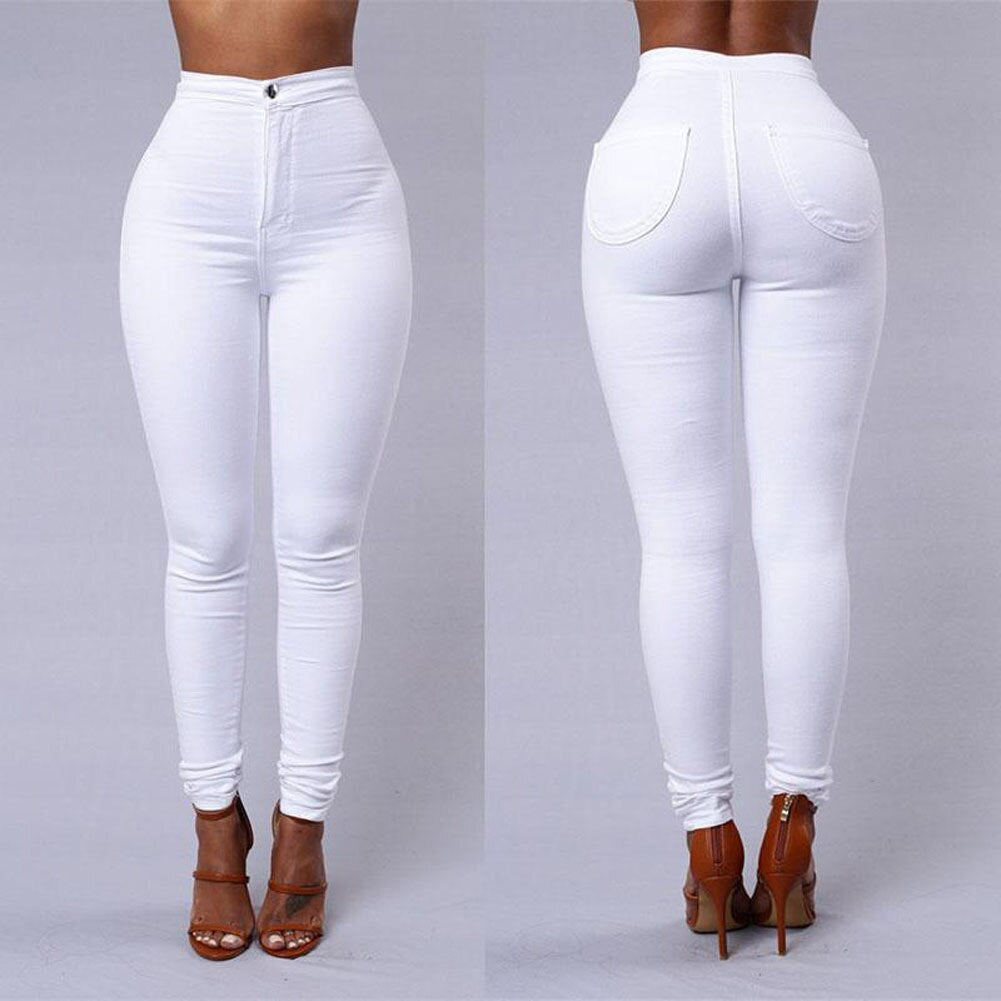Women Pencil Stretch Slim Denim Skinny Jeans Pants