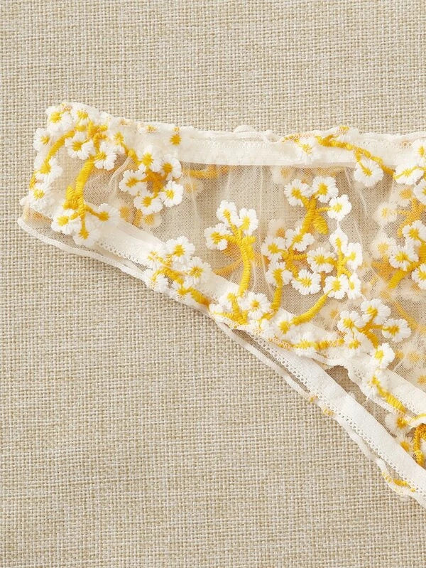 Sexy New Sexy Lingerie Women Fresh Floral Embroidery Sexy Sleepwear