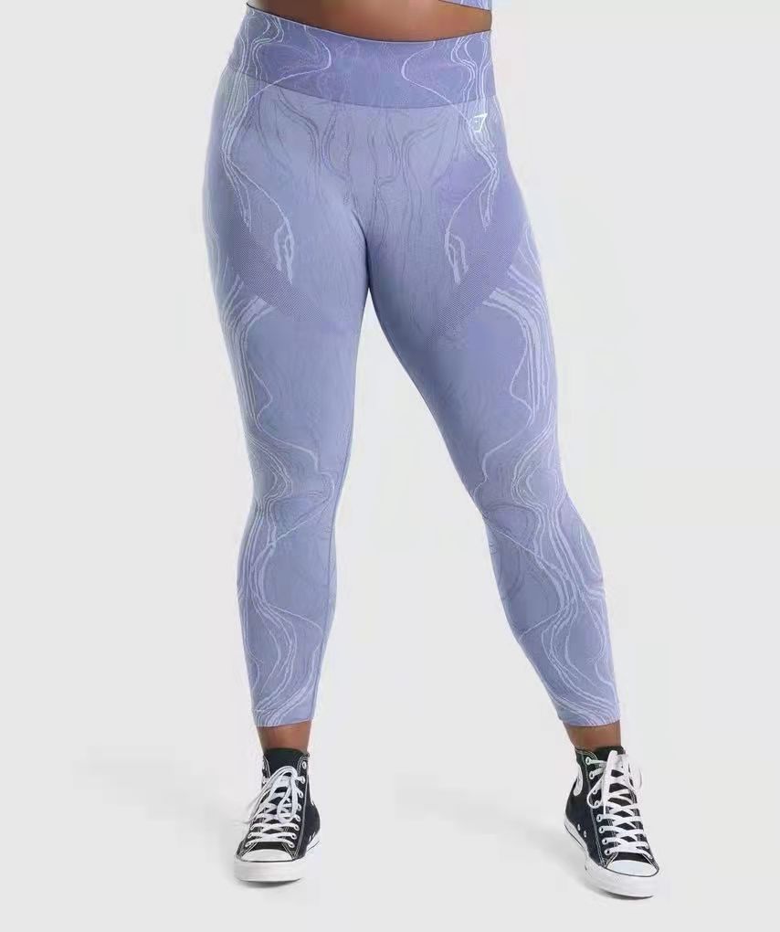 New Seamless Jacquard Sportswear Warm Workout Yoga Clothing