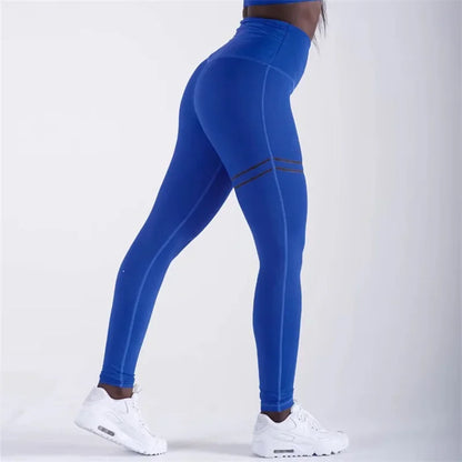 High Waist Sport Pants Women's Fitness Sport Leggings Stripe Printing Elastic Gym Workout Tights Running Trousers Woman Pants