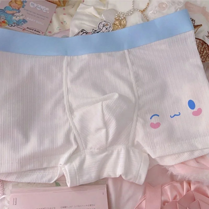 Sanrio Cinnamoroll Cute Cartoon Men's Cotton Underwear Panties Ice Silk Trendy Soft Shorts Pink Boxer Shorts To Boyfriend