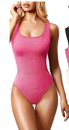 Playsuits Women new summer sexy strecth elastic sleeveless U collar vest tight-fitting jumpsuit rompers cheap clothing TXGL006