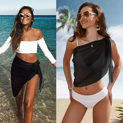 2024 Women Swimsuits Cover Ups Crochet Bathing Suit Hollow Out Bikini Coverup Beach Swimwear Sleeveless Side Split Beach Dresses