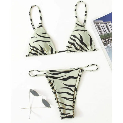 Sexy Zebra Bikini 2023 Woman Swimsuit Female Swimwear Women Mini Thong Bikinis Sets Summer Beach Wear Swimming for Bathing Suits