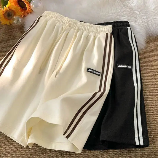 Sports casual shorts for women summer new Hong Kong style couple loose bf five point pants versatile outer wear ins trend y2k