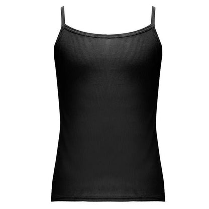 O Neck Summer Knit Vest Sleeveless Women Sexy Basic T Shirt White Off Shoulder Ribbed Black Tank Tops Casual