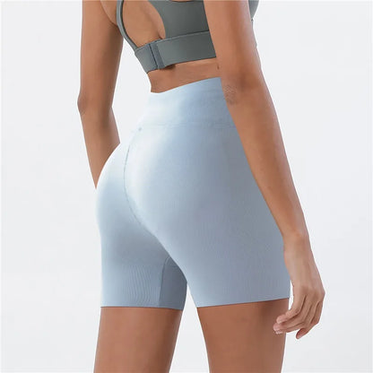 New High Waist Yoga Shorts Female Tight Cycling Shorts Gym Shorts Women Seamless Breathable Sports Pants Hot Pants 2023