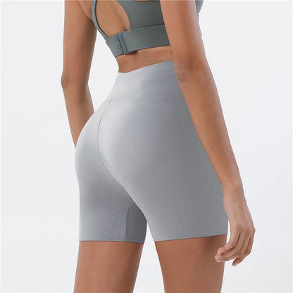 New High Waist Yoga Shorts Female Tight Cycling Shorts Gym Shorts Women Seamless Breathable Sports Pants Hot Pants 2023