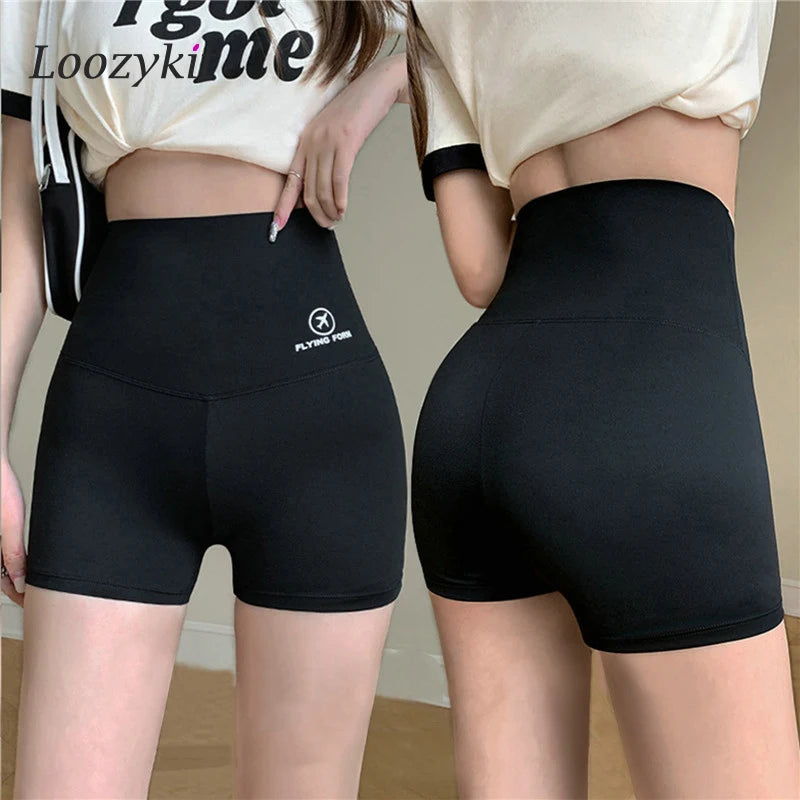 2023 Summer Sports Yoga Shorts Women Letter Embroidery Biker Shorts Women High Waist Casual Streetwear Elastic Female Underwear