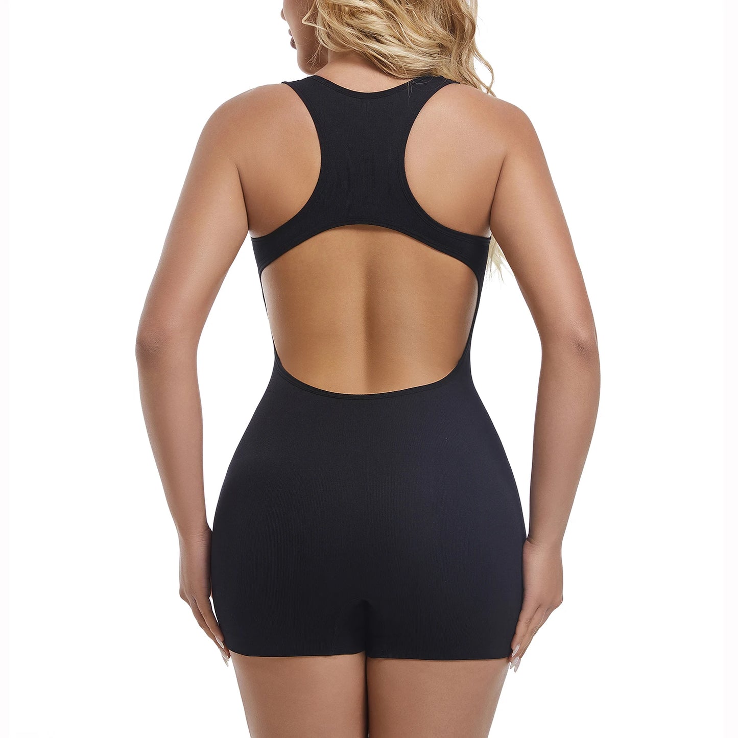 Vest Yoga Set Women's Seamless Jumpsuit Sexy Buttocks Sports One-piece Fitness Suit Backless Bodysuit Sets Gym Clothing 2024 New