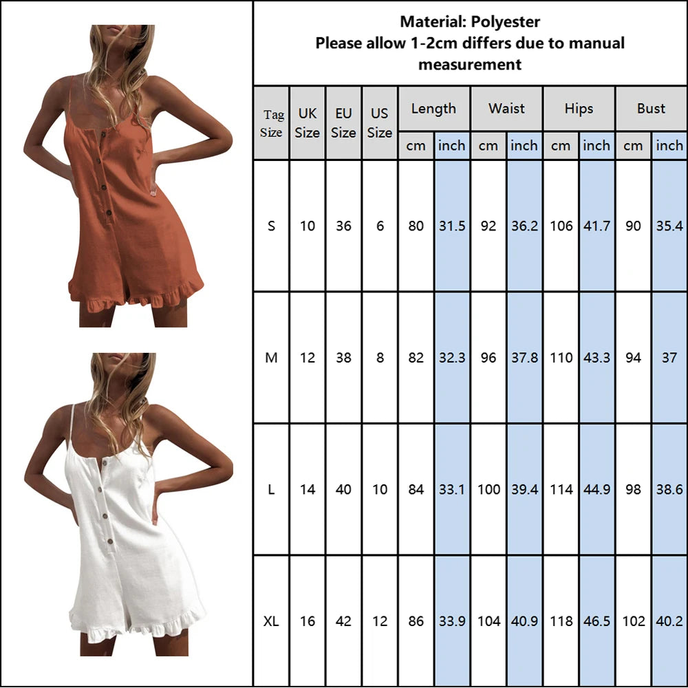 One Piece Jumpsuit For Women 2024 Summer Casual High Waist Sexy Wide Leg Overalls Short Pants Fashion Korean Female Clothing