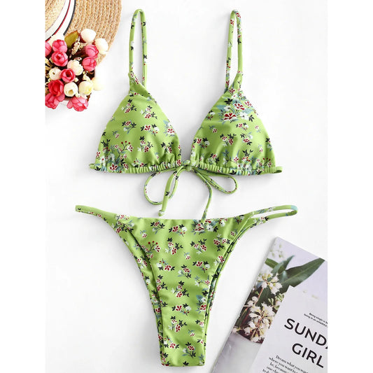 Women Bandeau Bandage Bikini Set Push-up Brazilian Swimwear Beachwear Swimsuit Women's Biquini Beachwear