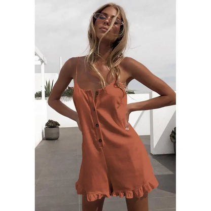 One Piece Jumpsuit For Women 2024 Summer Casual High Waist Sexy Wide Leg Overalls Short Pants Fashion Korean Female Clothing