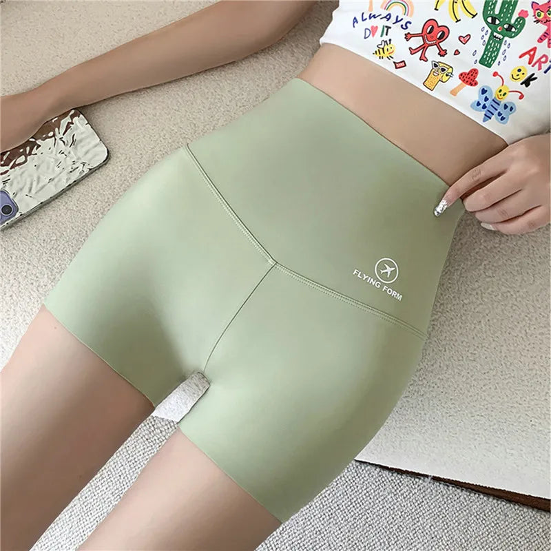 2023 Summer Sports Yoga Shorts Women Letter Embroidery Biker Shorts Women High Waist Casual Streetwear Elastic Female Underwear