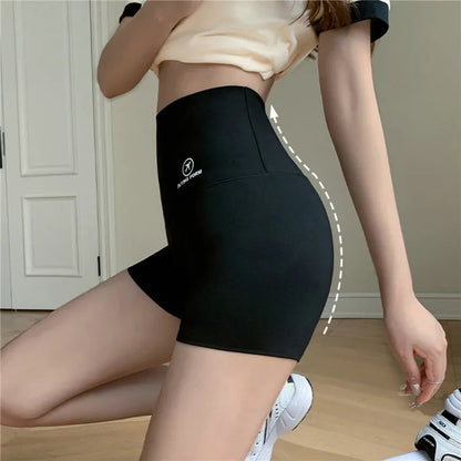 2023 Summer Sports Yoga Shorts Women Letter Embroidery Biker Shorts Women High Waist Casual Streetwear Elastic Female Underwear