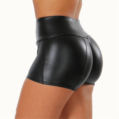 Hot Leather Shorts Women PU Leather Pants Women Sexy Hot Pants Nightclub Shorts