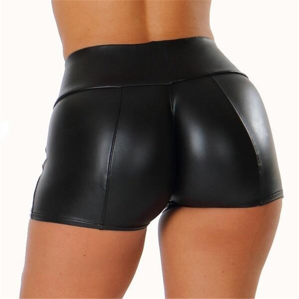 Hot Leather Shorts Women PU Leather Pants Women Sexy Hot Pants Nightclub Shorts