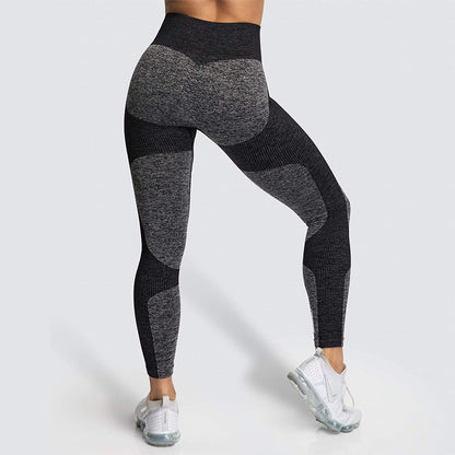 Seamless Knitted Hip-Lifting Moisture  Yoga Pants Exercise Workout Pants Sexy Hip-Showing Women Leggings