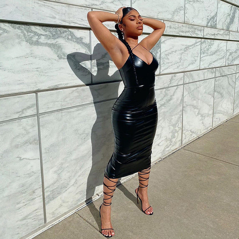 Suspender dress shop fashion nova