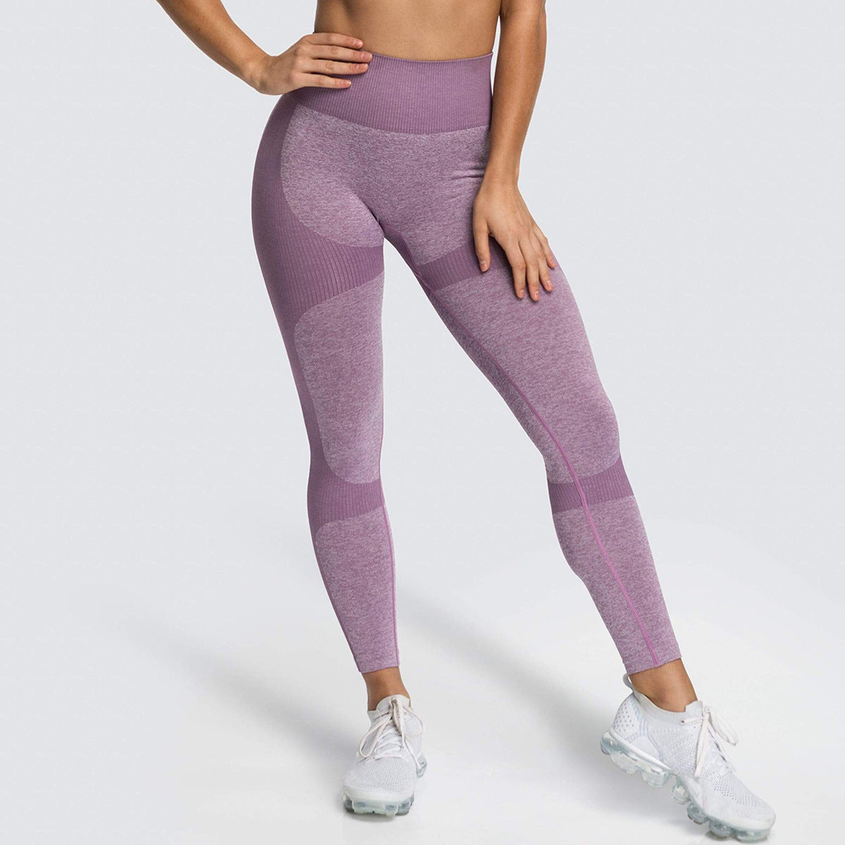 Seamless Knitted Hip-Lifting Moisture  Yoga Pants Exercise Workout Pants Sexy Hip-Showing Women Leggings