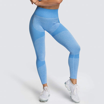 Seamless Knitted Hip-Lifting Moisture  Yoga Pants Exercise Workout Pants Sexy Hip-Showing Women Leggings