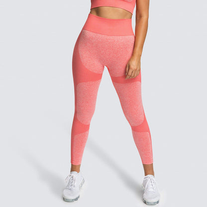 Seamless Knitted Hip-Lifting Moisture  Yoga Pants Exercise Workout Pants Sexy Hip-Showing Women Leggings