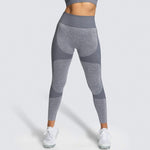 Seamless Knitted Hip-Lifting Moisture  Yoga Pants Exercise Workout Pants Sexy Hip-Showing Women Leggings