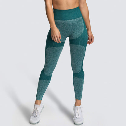 Seamless Knitted Hip-Lifting Moisture  Yoga Pants Exercise Workout Pants Sexy Hip-Showing Women Leggings