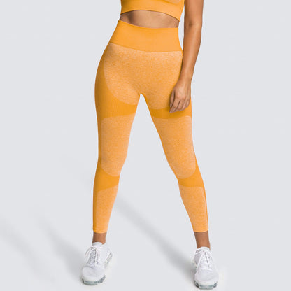 Seamless Knitted Hip-Lifting Moisture  Yoga Pants Exercise Workout Pants Sexy Hip-Showing Women Leggings