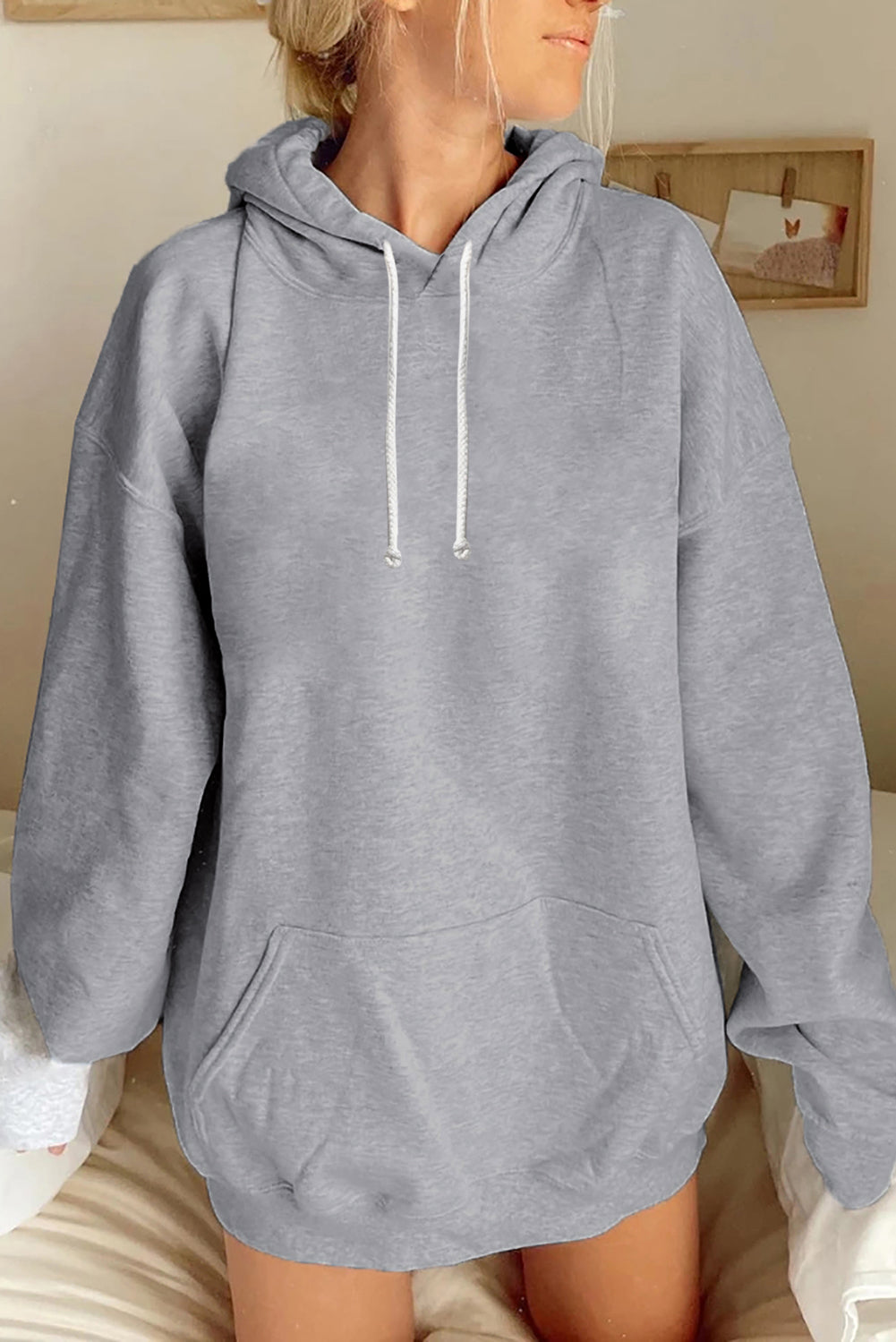 Oversized Hoodie with Kangaroo Pocket