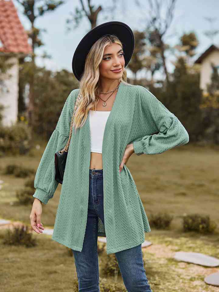 Open Front Longline Cardigan