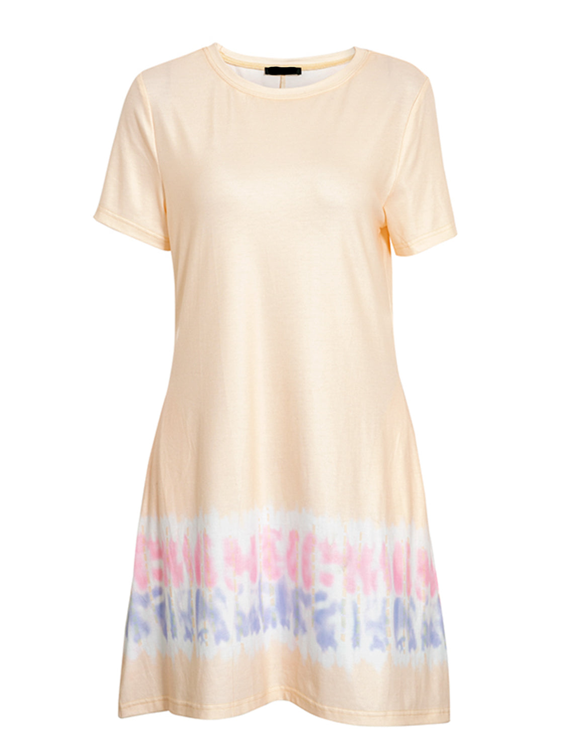 New Women Short Sleeve T-Shirt Dress Printed O Neck Ruffle Flare Casua Fashiondresses for less New Women Short Sleeve T-Shirt Dress Printed O Neck Ruffle Flare Casua Fashiondresses for less