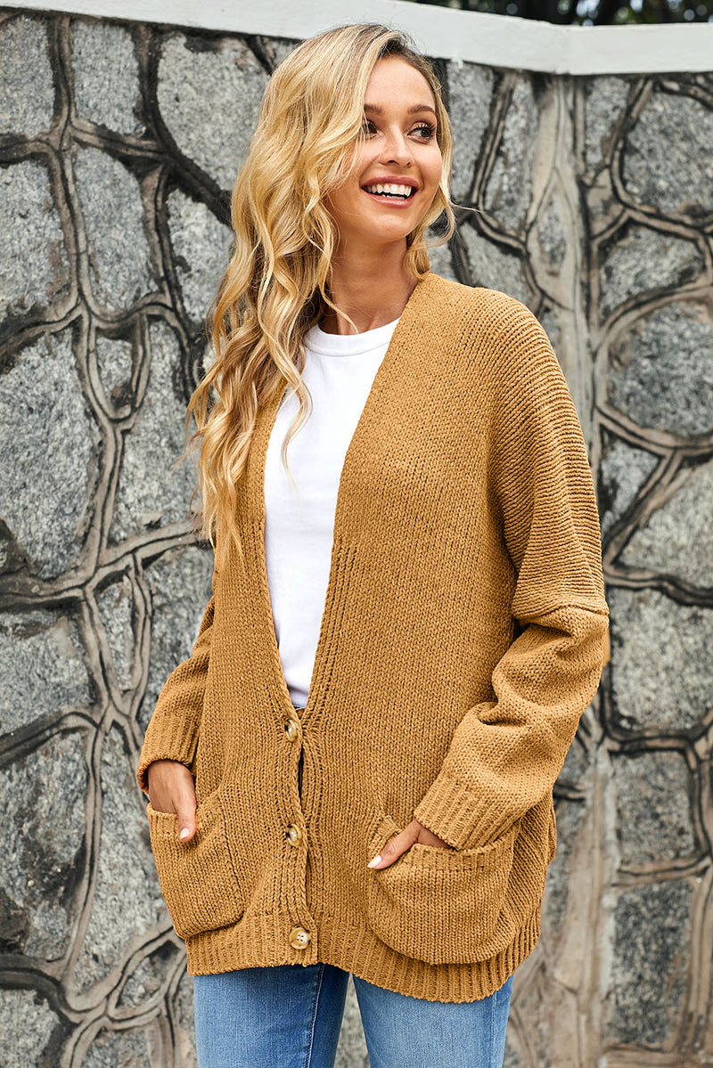 Oversize Button Front Cardigan