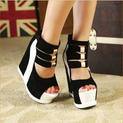 Thick Soles Sandals Wedges High Heels