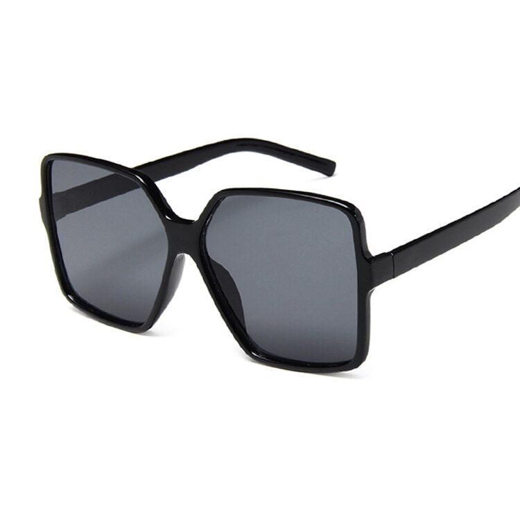 Black Square Oversized Sunglasses Women