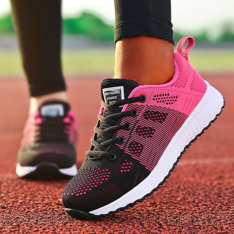 Breathable Women Casual Shoes Fashion Breathable Walking Mesh Flat Shoes Woman White Sneakers Women Tenis Feminino Female Shoes