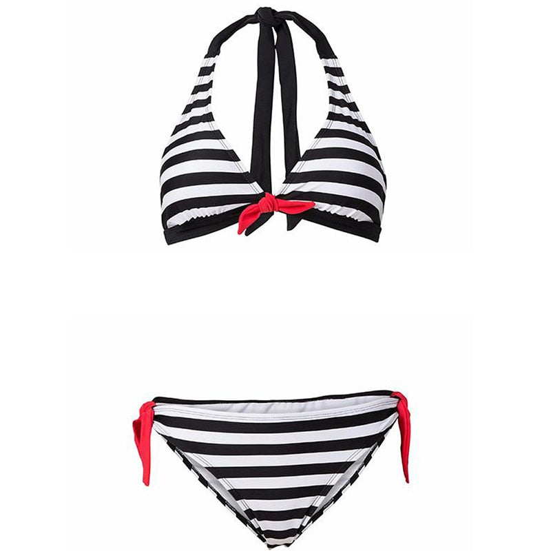 Striped Swimsuit Fashion Beachwear Bathing Suit Stripe Female swimwear Bathing suit Bikinis