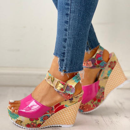 Lace Leisure Women Wedges Heeled Women Shoes