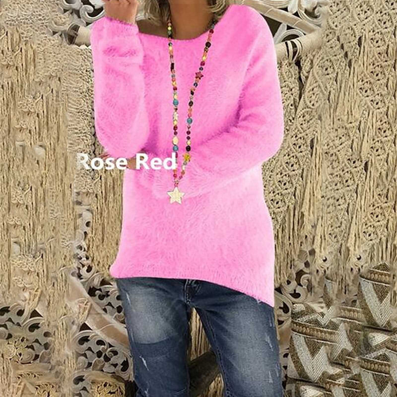 O-Neck Bottoming  Long Sleeve Jumper Plush Sweater