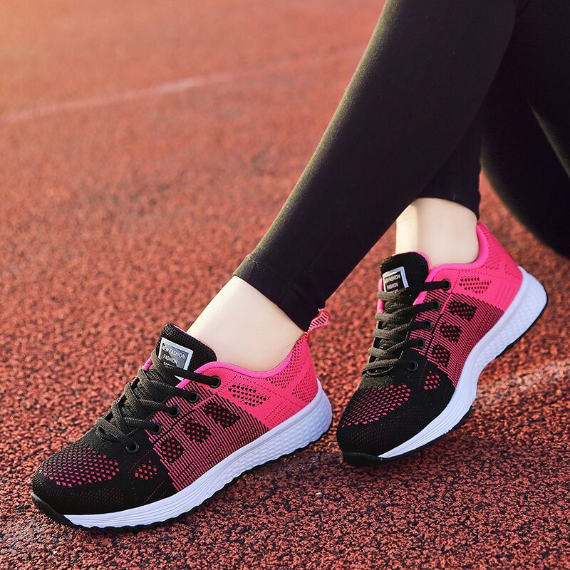 Breathable Women Casual Shoes Fashion Breathable Walking Mesh Flat Shoes Woman White Sneakers Women Tenis Feminino Female Shoes