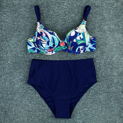 Push Up Sexy Print Bikini Set Bathing Suit Two Piece Brazilian Beachwear Plus Size