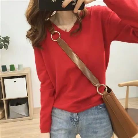 V-Neck Women Sweater Pullovers