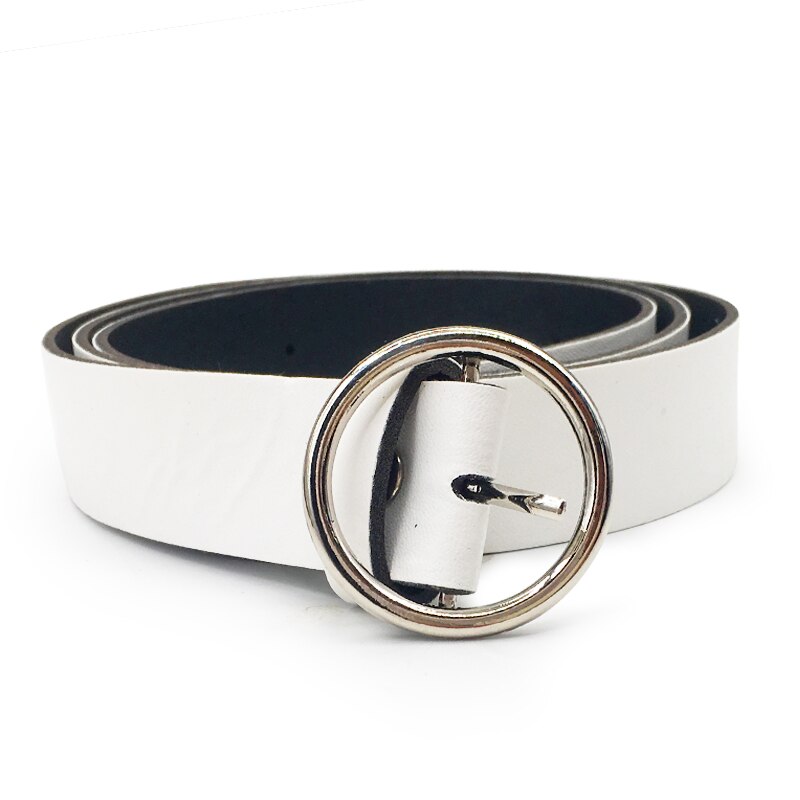 Round Metal Pin Buckle Circle Belts