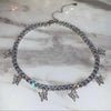 Charm Crystal Butterfly Choker Necklace