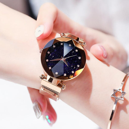 2pcs/Set Magnetic Starry Sky Wristwatch with Box