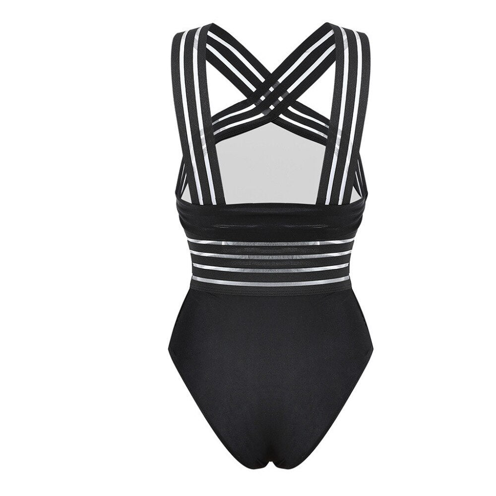 One Piece Sleeveless Push up Skinny Bikini Swimwear Swimsuit Bathing Suit Bodysuit