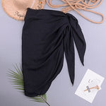 Chiffon Swimwear Pareo Scarf Cover Up Wrap Kaftan Sarong Beach Wear Bikinis Cover-Ups Skirts