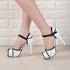 European And American Fight Color Fish Mouth Fine With High Heels Young Daily Shoes